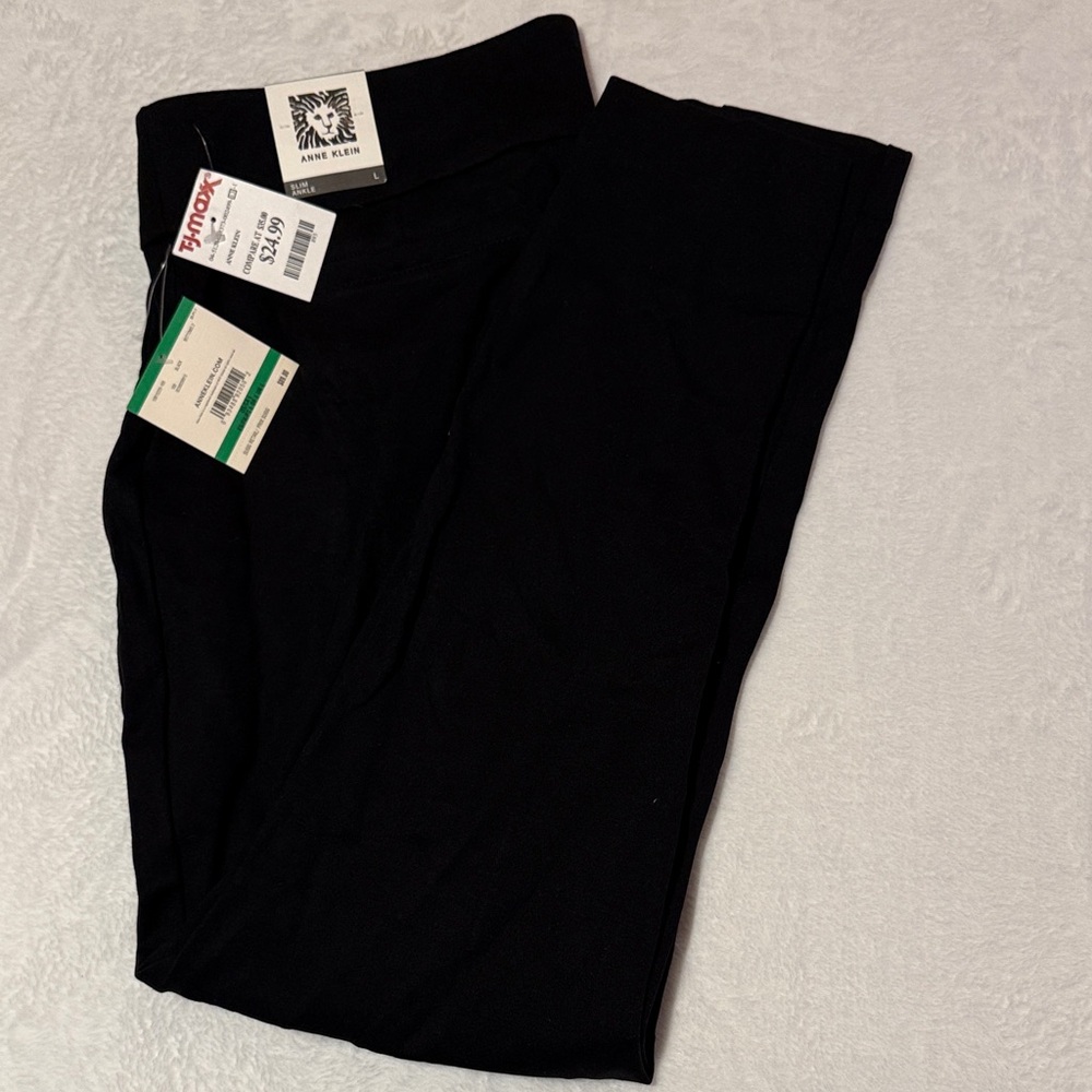 Anne Klein Classic Black Womens stretch dress pants
